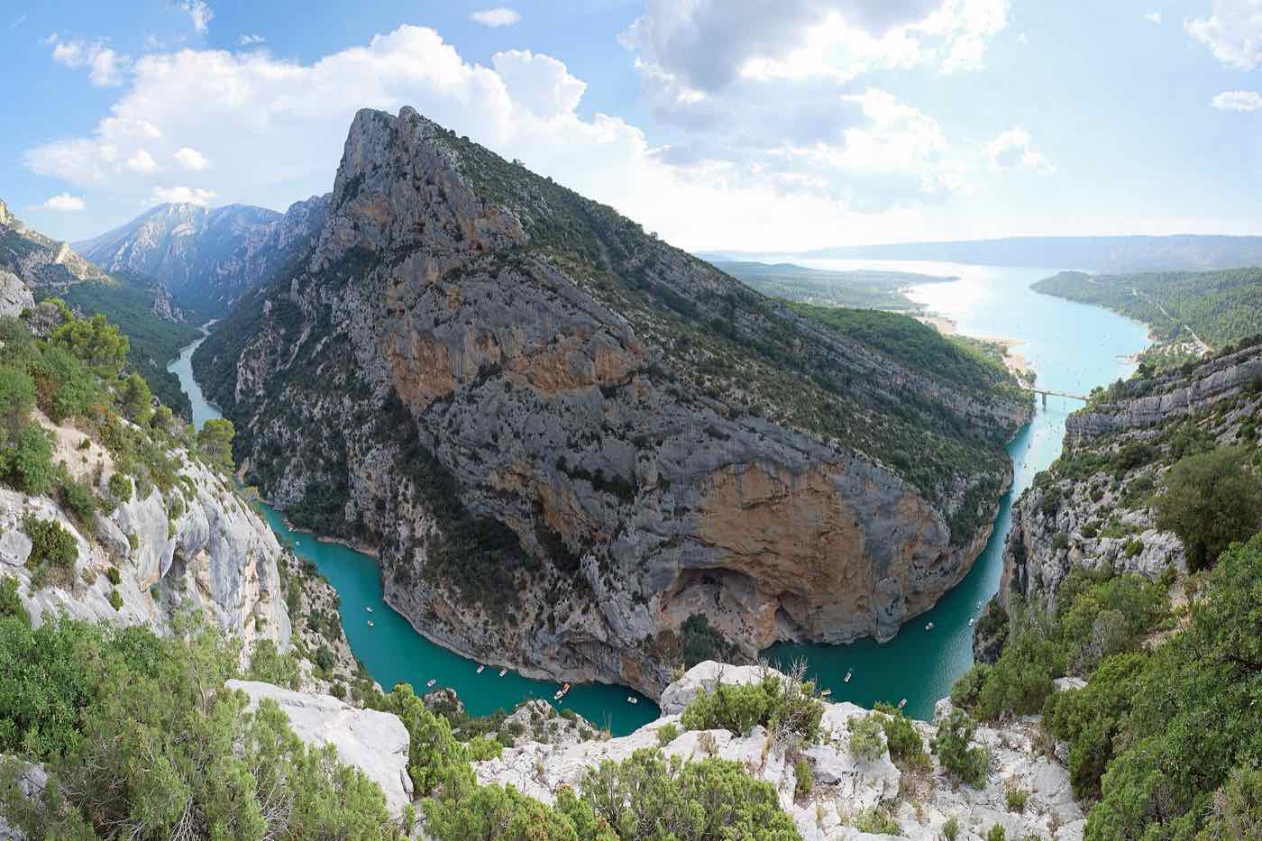 The Verdon river deep in the gorges